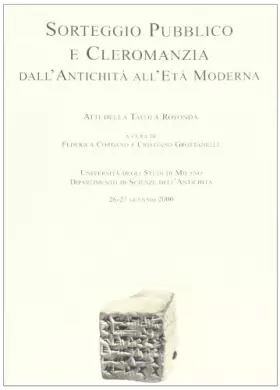 Couverture du produit · Sorteggio pubblico e cleromanzia dall'antichità all'età moderna