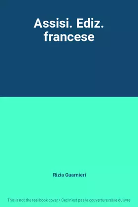 Couverture du produit · Assisi. Ediz. francese