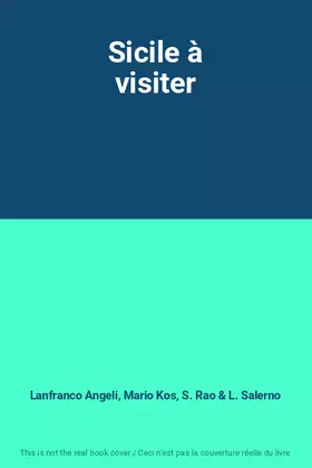 Couverture du produit · Sicile à visiter