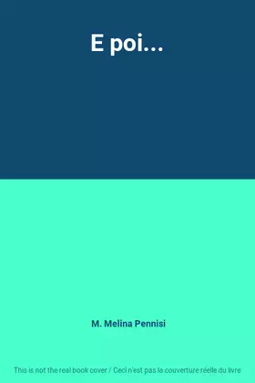 Couverture du produit · E poi...