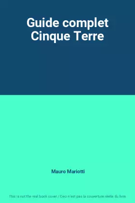 Couverture du produit · Guide complet Cinque Terre