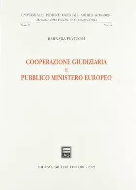 Couverture du produit · Cooperazione giudiziaria e pubblico mini