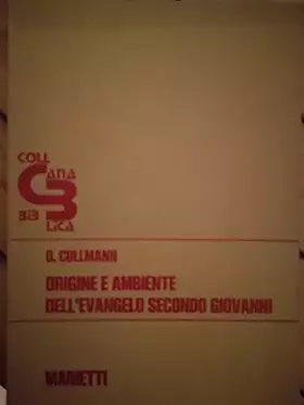 Couverture du produit · Origine e ambiente dell'Evangelo secondo Giovanni