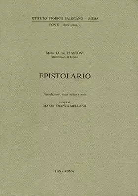 Couverture du produit · Epistolario