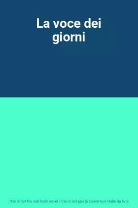 Couverture du produit · La voce dei giorni