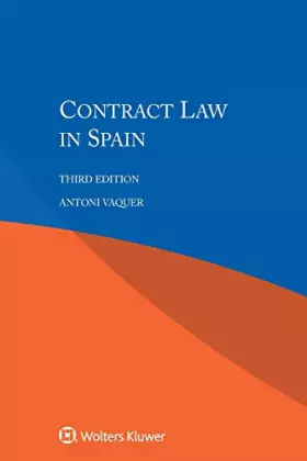 Couverture du produit · Contract Law in Spain