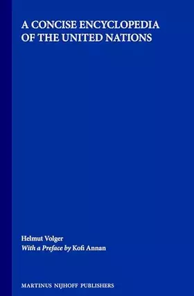 Couverture du produit · A Concise Encyclopedia of the United Nations