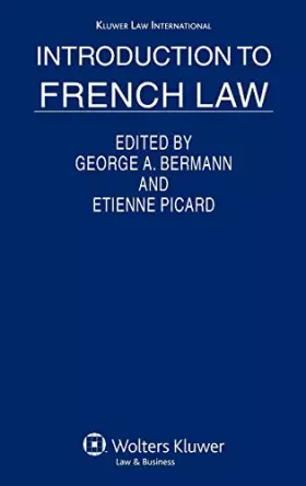 Couverture du produit · Introduction to French Law
