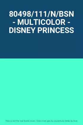 Couverture du produit · 80498/111/N/BSN - MULTICOLOR - DISNEY PRINCESS