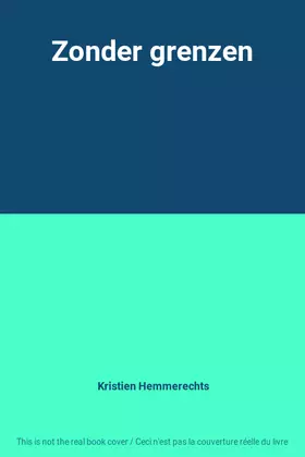 Couverture du produit · Zonder grenzen