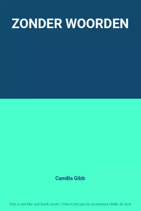 Couverture du produit · ZONDER WOORDEN