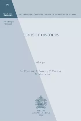 Couverture du produit · Temps et discours