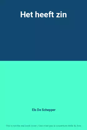 Couverture du produit · Het heeft zin
