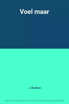 Couverture du produit · Voel maar
