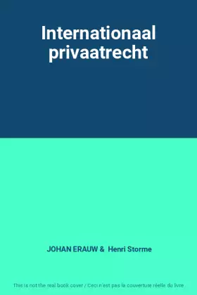 Couverture du produit · Internationaal privaatrecht