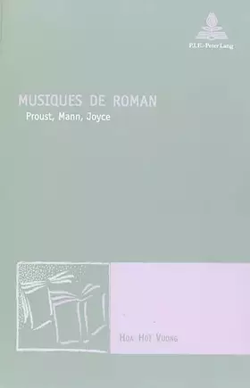 Couverture du produit · Musiques de roman: Proust, Mann, Joyce: 10