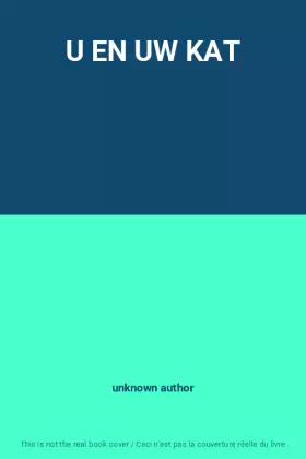 Couverture du produit · U EN UW KAT