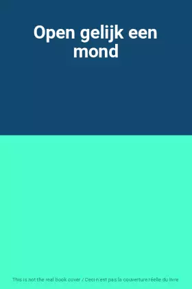 Couverture du produit · Open gelijk een mond