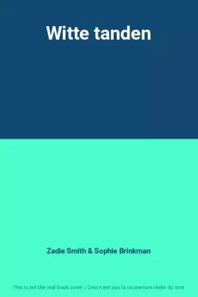 Couverture du produit · Witte tanden