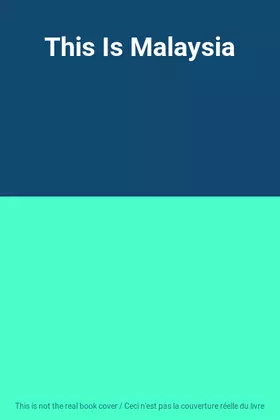 Couverture du produit · This Is Malaysia