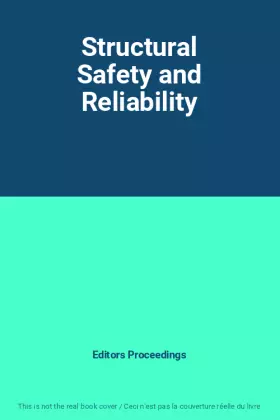 Couverture du produit · Structural Safety and Reliability