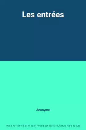 Couverture du produit · Les entrées