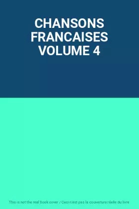 Couverture du produit · CHANSONS FRANCAISES VOLUME 4