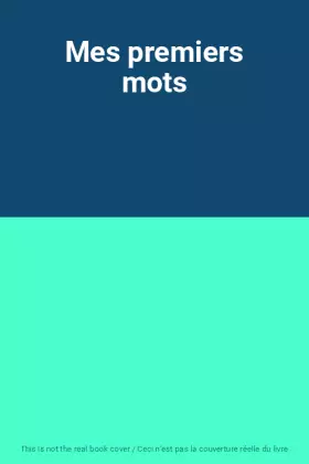 Couverture du produit · Mes premiers mots