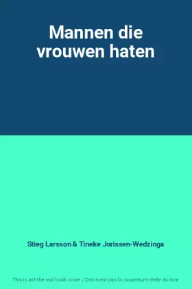 Couverture du produit · Mannen die vrouwen haten
