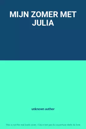 Couverture du produit · MIJN ZOMER MET JULIA