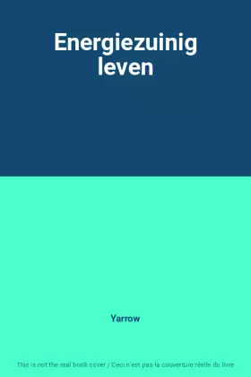 Couverture du produit · Energiezuinig leven