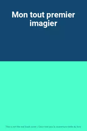Couverture du produit · Mon tout premier imagier