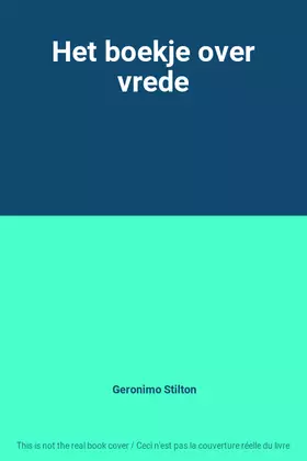Couverture du produit · Het boekje over vrede