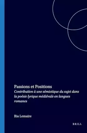 Couverture du produit · Passions et positions