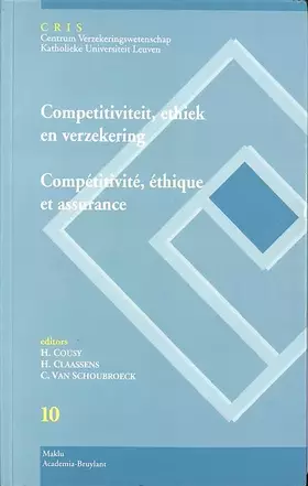 Couverture du produit · COMPETITIVITEIT, ETHIEK EN VERZEKERING.