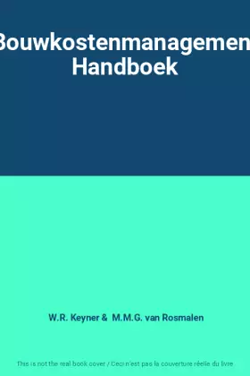Couverture du produit · Bouwkostenmanagement Handboek