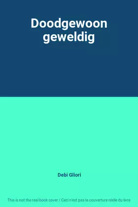 Couverture du produit · Doodgewoon geweldig