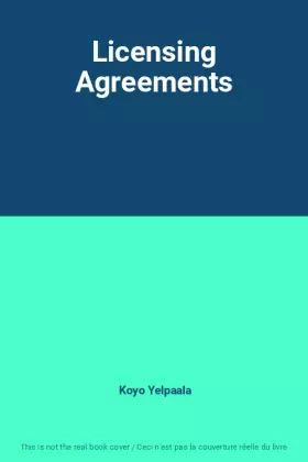 Couverture du produit · Licensing Agreements