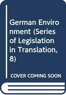 Couverture du produit · German Environment