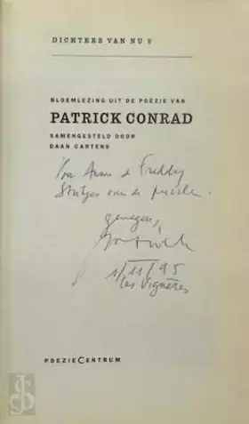 Couverture du produit · Bloemlezing uit de poëzie van Patrick Conrad