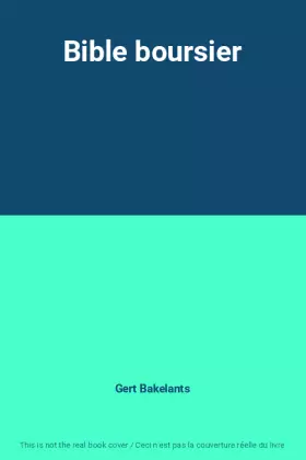 Couverture du produit · Bible boursier