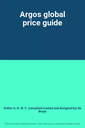 Couverture du produit · Argos global price guide