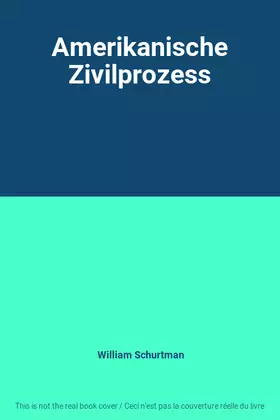 Couverture du produit · Amerikanische Zivilprozess
