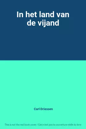Couverture du produit · In het land van de vijand
