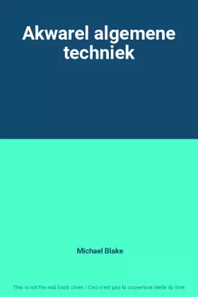 Couverture du produit · Akwarel algemene techniek