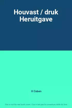 Couverture du produit · Houvast / druk Heruitgave