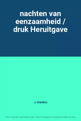 Couverture du produit · nachten van eenzaamheid / druk Heruitgave