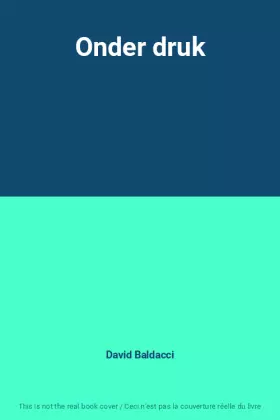 Couverture du produit · Onder druk