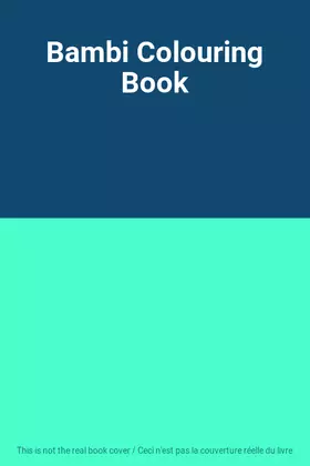 Couverture du produit · Bambi Colouring Book