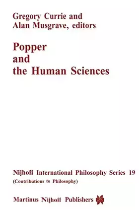 Couverture du produit · Popper and the Human Sciences: 19